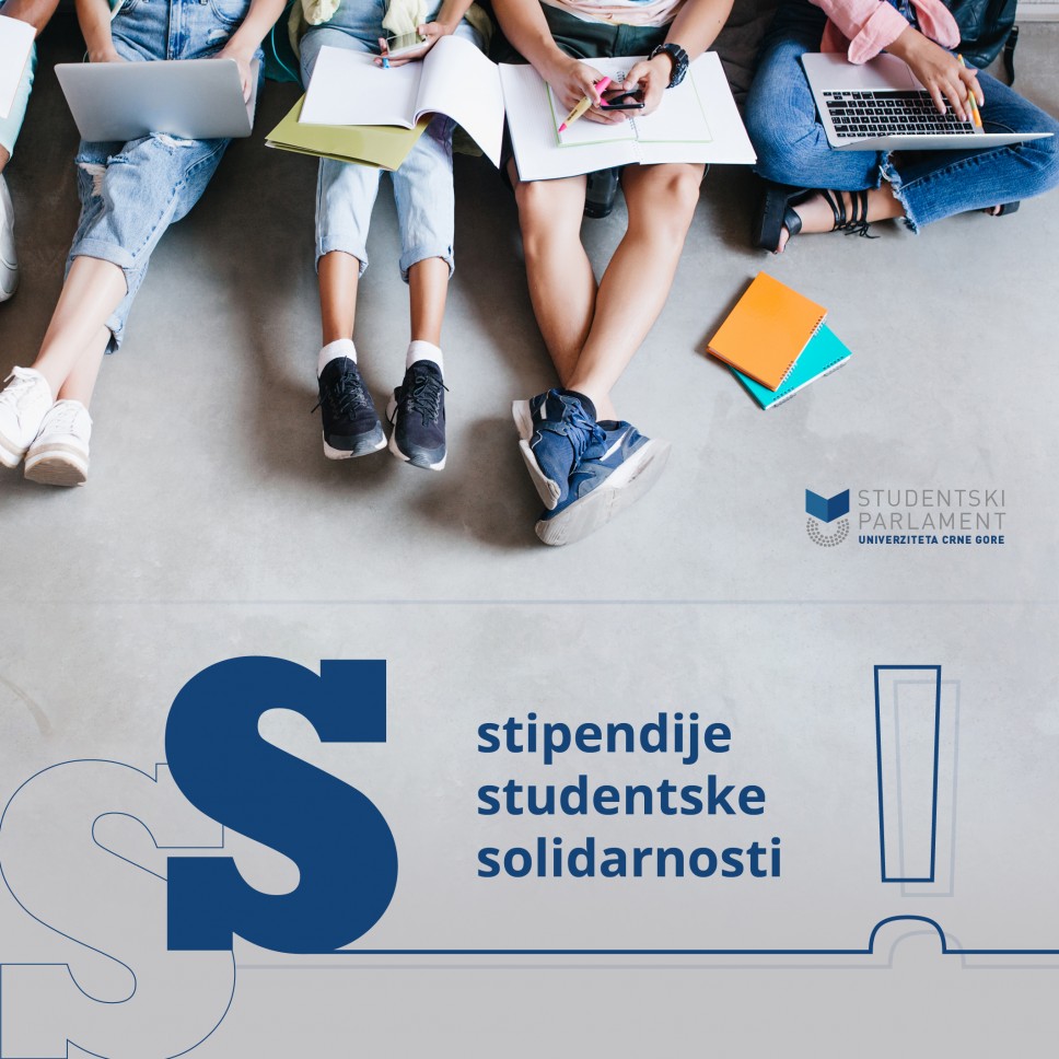 Studentski parlament Univerziteta Crne Gore dodjeljuje 6.000 eura za stipendije „Studentska solidarnost"