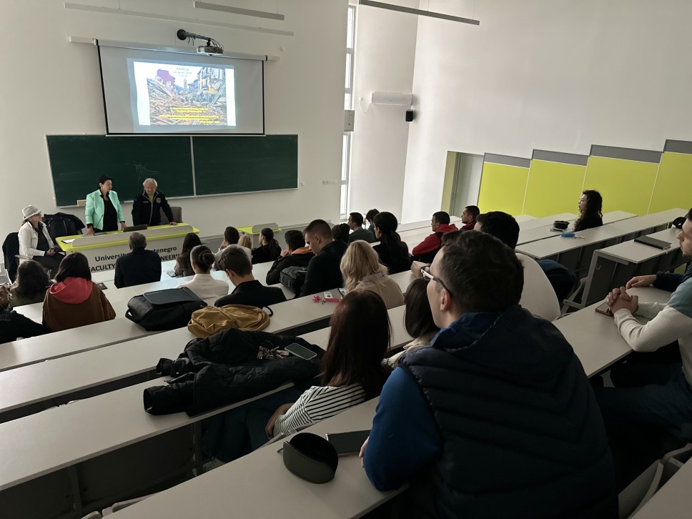 Profesor Antonia Moretti sa Univerziteta Akvila održao predavanje studentima Građevinskog fakulteta 
