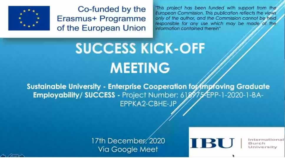 Prvi koordinatorski sastanak Erasmus + SUCCESS projekta