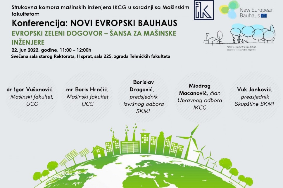 Panel "Evropski zeleni dogovor, šansa za mašinske inženjere" od 11h