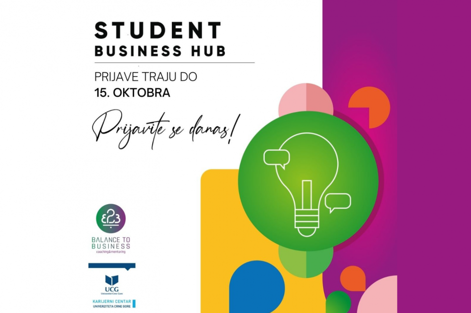 Prijave za šesti Student Business Hub do 15. oktobra