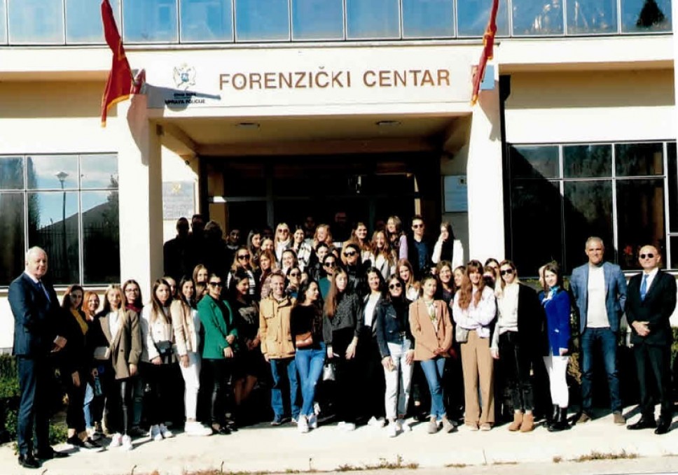 Posjeta studenata Fakulteta političkih nauka Forenzičkom centru u Danilovgradu 