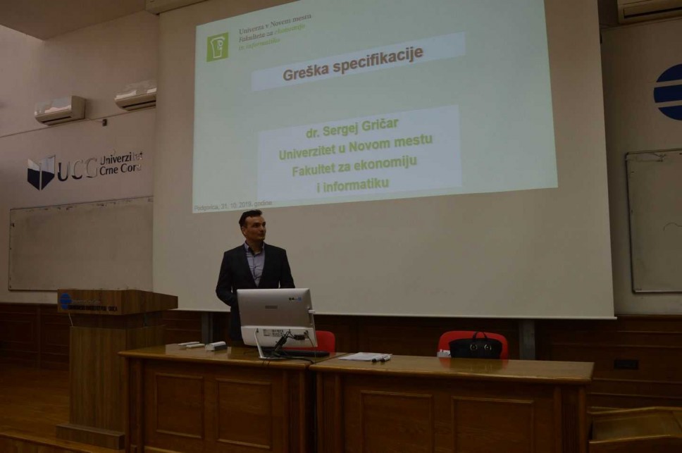 Gostujuće predavanje u okviru bilateralnog projekta Crna Gora - Slovenija 