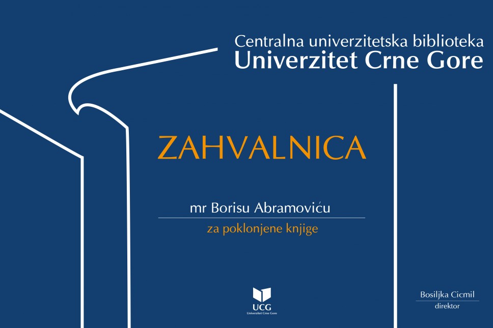 Bivši student mr Boris Abramović poklonio Biblioteci 45 naslova stručne literature