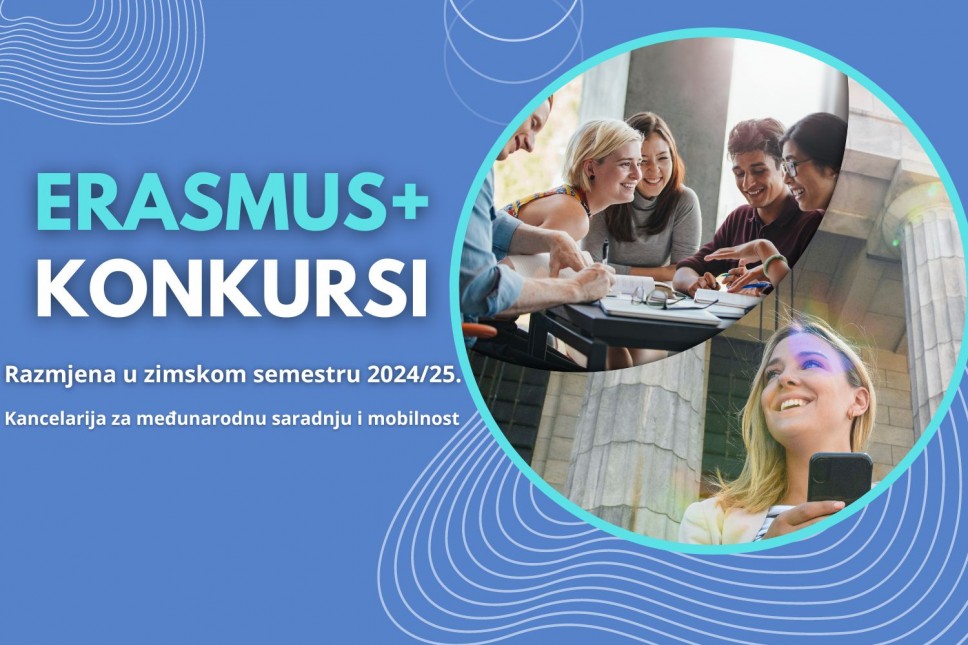Aktuelni Erasmus+ konkursi za razmjenu studenata u akademskoj 2023/2024.