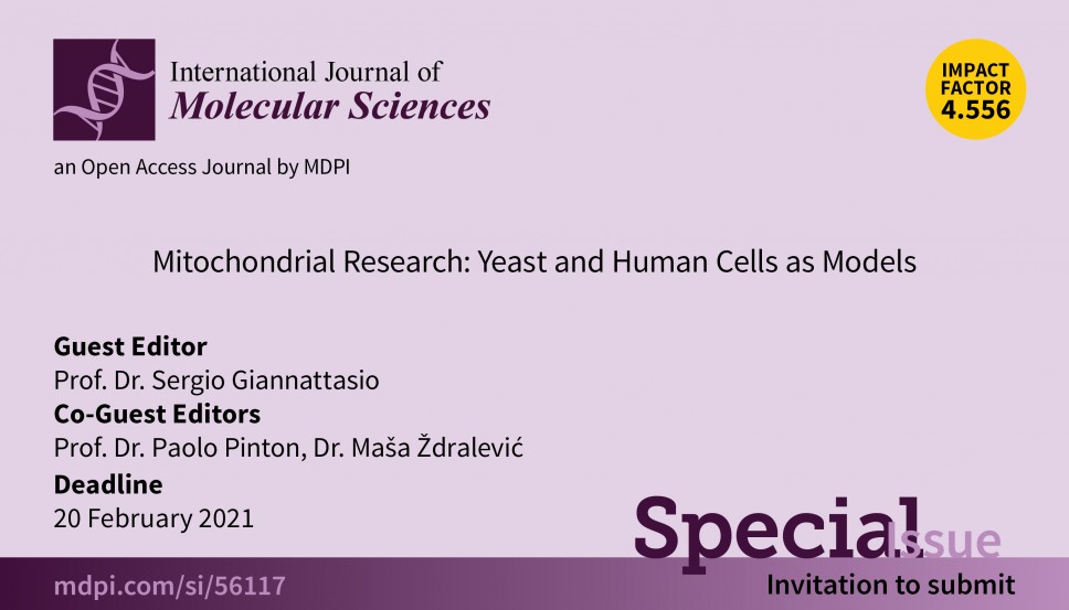 Otvoren poziv za radove za novo specijalno izdanje časopisa International Journal of Molecular Sciences