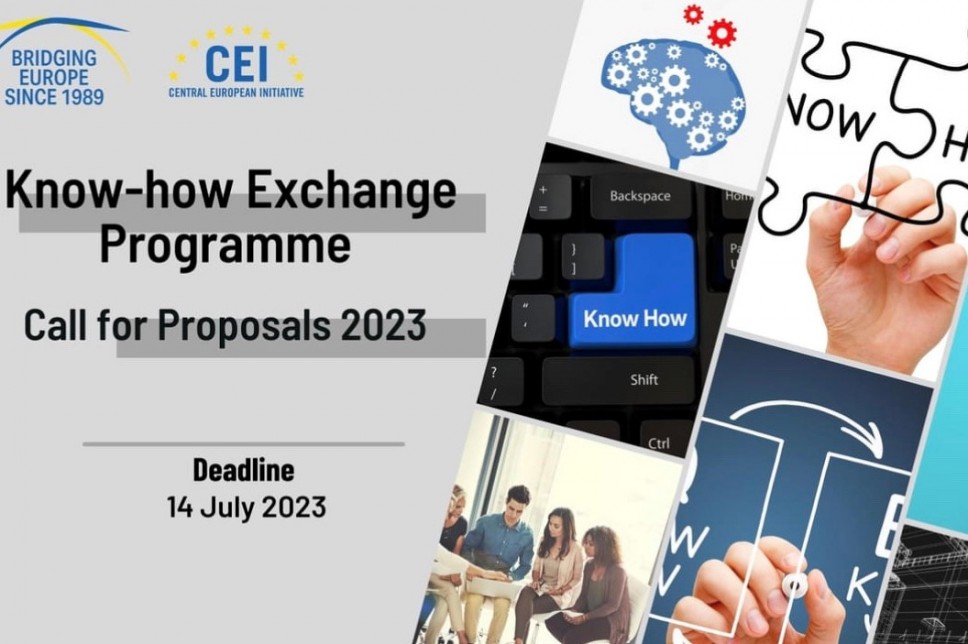 Poziv za prijavu projektnih prijedloga u okviru Programa razmjene znanja (KEP) Centralnoevropske inicijative 2023