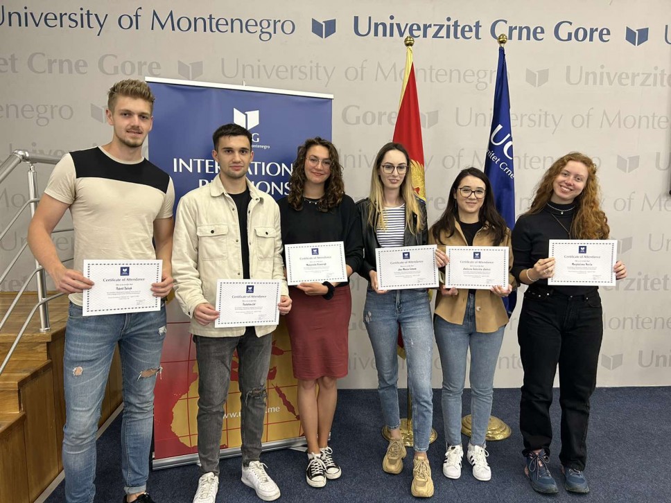 Studenti na razmjeni uspješno završili kurs crnogorskog jezika